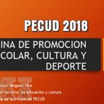 PECUD 2018 Oficina de Promoción Escolar Cultura y Deporte