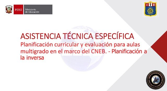 planificación curricular para aulas multigrado planificaion a la inversa