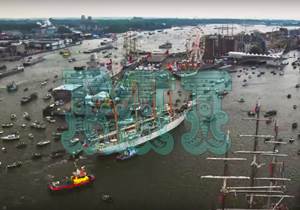 Tráfico en el Puerto de Amsterdam timelapse