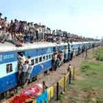 Viaje en tren en la India