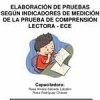 Elaboración de Pruebas según indicadores de la Prueba ECE