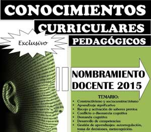 Temario Desarrollado para Nombramiento Docente 2015