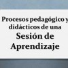 Procesos pedagógico y didácticos de una Sesión de Aprendizaje