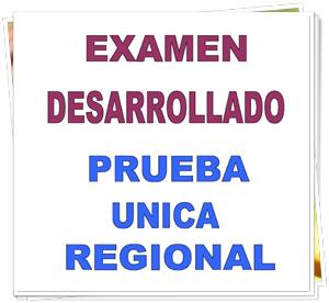 Examen Desarrollado Prueba Única Regional 2009