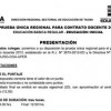 Prueba Única Regional para Contrato Docente 2013 - Inicial