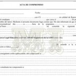 Modelo de Acta de Compromiso para Tutores en caso de indisciplina