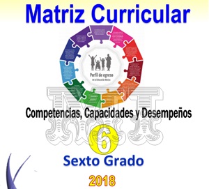 Matriz Curricular 2018 para 6to grado Competencias Capacidades y Desempeños