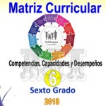 Matriz Curricular 2018 para 6to grado Competencias Capacidades y Desempeños
