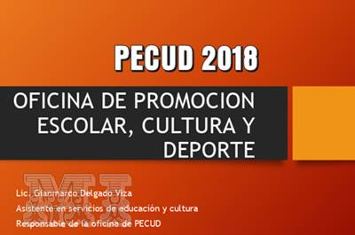 PECUD 2018 Oficina de Promoción Escolar Cultura y Deporte