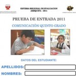 Prueba de Entrada de Comunicación 5to Grado