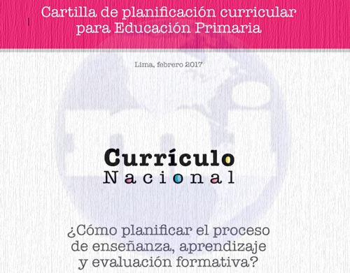 Cartilla de planificación curricular primaria