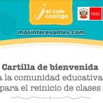 Cartilla de bienvenida al reinicio de clases