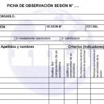 Fichas de evaluacion