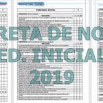 Libreta de notas 2019 Inicial