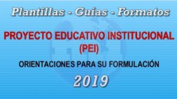 formatos guias plantillas para pei 2019