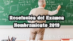 solucion del examen de nombramiento 2019