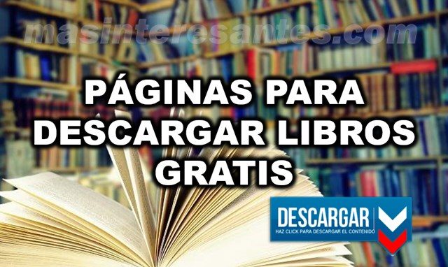 paginas para descargar libros gratis en pdf