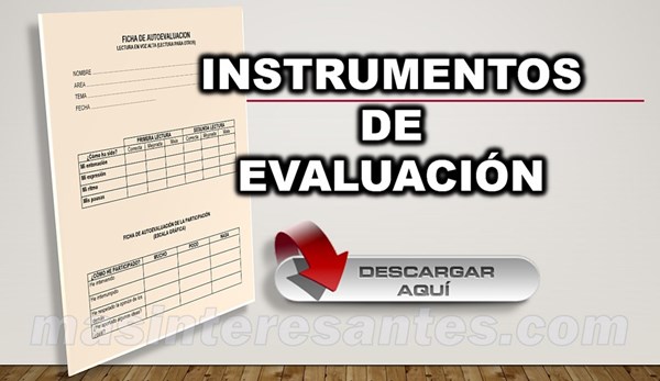 instrumentos de evaluación