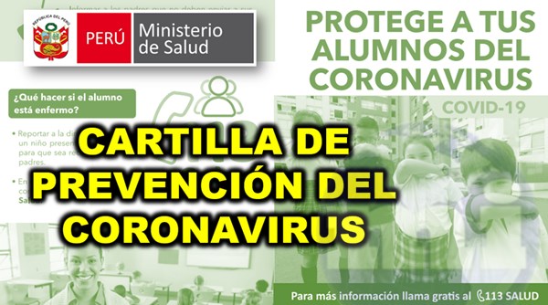 cartilla de prevencion coronavirus minsa