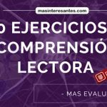ejercicios de comprension lectora