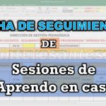 ficha de docentes para seguimiento de sesiones aprendo en casa