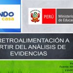 La retroalimentación a partir del análisis de evidencias
