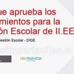 Lineamientos de un Nuevo Modelo de Gestión Escolar de una I.E.