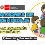 Sitaciones de aprendizaje para la evaluación diagnóstica