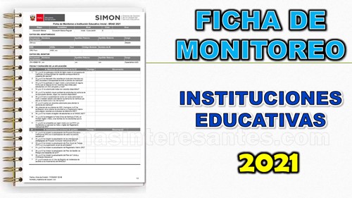 Ficha de Monitoreo a Instituciones Educativas 2021