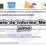 Modelo de informe mensual junio