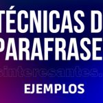 Técnicas de parafraseo