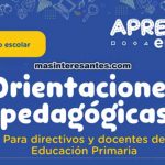 Orientaciones Pedagógicas Refuerzo Escolar