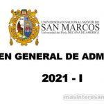 Examen de Admisión 2021 - I