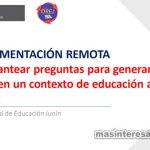 Cómo hacer preguntas en Educación Remota