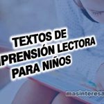 Textos de comprensión lectora para niño