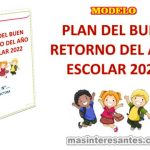 Plan de Buen Retorno al Año Escolar