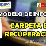 Modelo de Informe de Carpeta de Recuperación