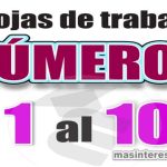 Hojas de trabajo de números de 1 al 10
