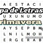 La Pprimavera Sopa de letras