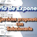 Ejercicios sobre Teoría de Exponentes