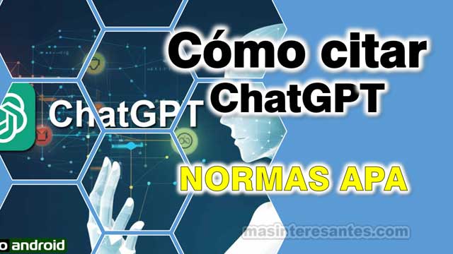 Cómo citar ChatGPT