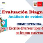 Evaluación diagnóstica de comunicación. Competencias: Lee y escribe diversos tipos de textos en su lengua materna