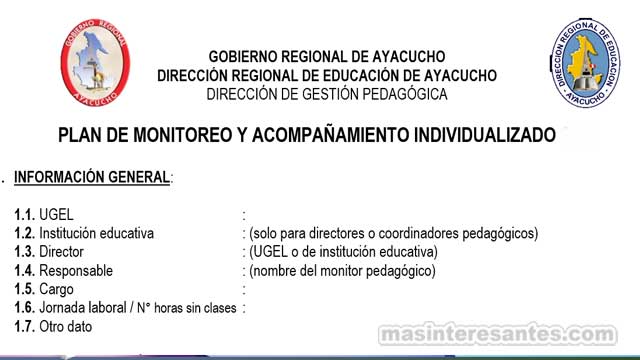 Plan de monitoreo y acompañamiento docente