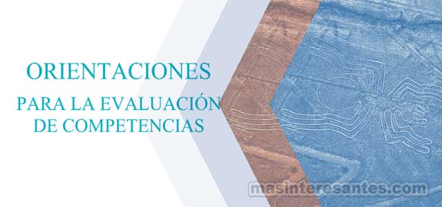 Orientaciones para la evaluación de competencias minedu