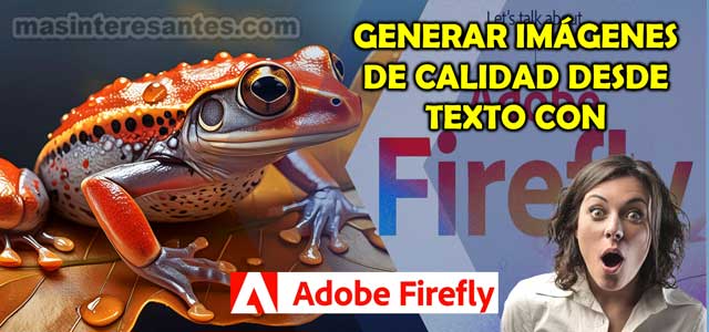 Crear imágenes con IA de Adobe Firefly