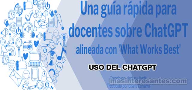 Manual sobre el uso del GhatGPT para docentes