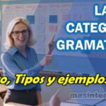 Las categorías gramaticales, concepto, tipos y ejemplos prácticos para entenderlas...