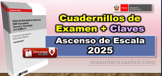 Cuadernillos de Ascenso de Escala 2025