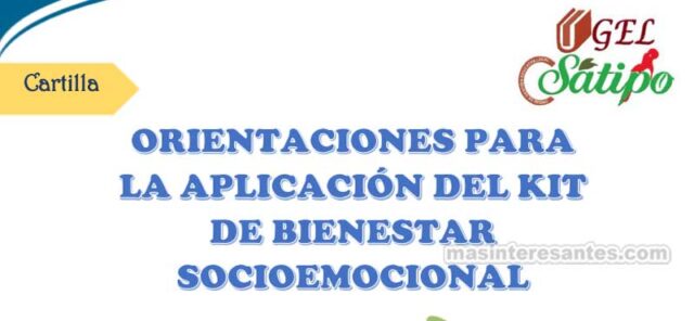 Orientaciones para la aplicación del Kit de Orientación Socioemocional
