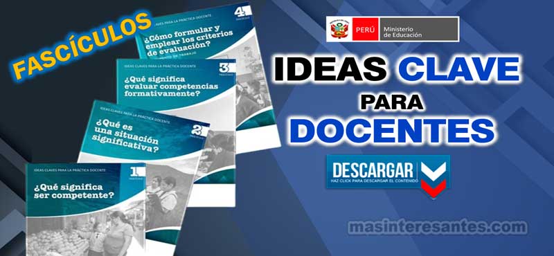 Fascículos para lo maestros. Qué significa ser competente, situación significativa, evaluar competencias, criterios de evaluación entre otros.